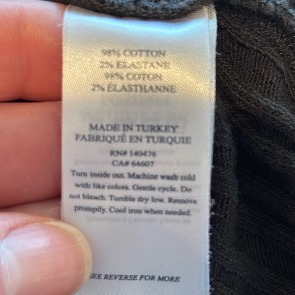 Faherty Gray Ribbed Tank Top - Picture 4 of 4